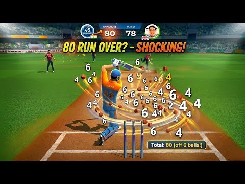 80 RUN IN ONE OVER 🥶 Unbelievable Cricket League Gameplay | Cricket League