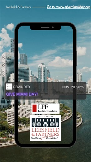 Leesfield & Partners and The Leesfield Family Foundation are proud to support local nonprofits on Give Miami Day! This year, the firm is continuing contributions to Amigos for Kids, Live Like Bella, Friends of The Underline, the American Jewish Committee, Baptist Health South Florida and many more to raise critical funds through this annual online fundraiser. Give Miami Day is especially impactful and amplifies support for over 1,400 nonprofits that provide essential services to individuals and 