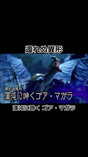 混沌に呻くゴア・マガラ - モンハンサンブレイク