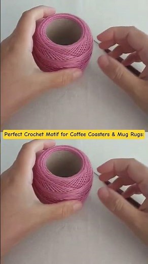 Perfect Crochet Motif for Coffee Coasters & Mug Rugs #trendyfashion