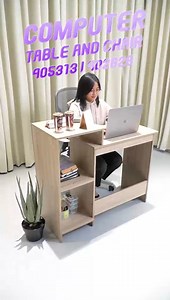 7.4K views · 6 comments | Kahit WFH, work feels better with a right setup. This San-Yang office table and chair guaranteed ang all-day comfort and productivity mo araw-araw Computer Table 405313 Office Chair 402626 | San-Yang Furniture | Facebook