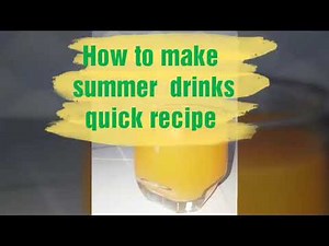 4 quick drinks / very easy how to make drink at home
