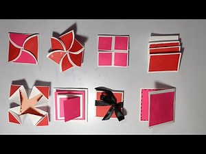 How to make different cards for explosion box | cards tutorial for explosion box