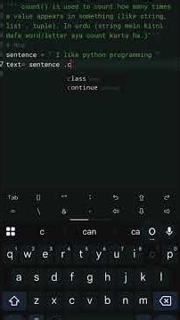 count() of string #coding #python #pythonlove #python programming