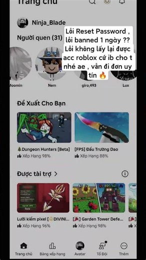 Vẫn lấy lại acc roblox và fix nhiều lỗi như: Reset Password cho anh em ♥️ #roblox #shorts #xuhuong