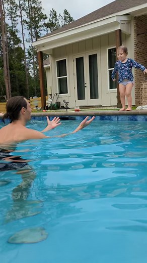 416K views · 9.1K reactions | Thanks to Ms. Julia & ISR swim lessons, we are starting to have less stress and more FUN in the water! Martha still has some practice and learning to do, but we were so excited to see her turn and float on her own!! #toddler #swimming #swimsafety | Meteorologist Shelby Latino | Facebook