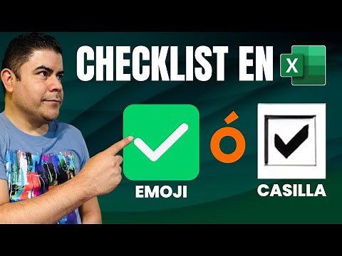 ✅ Checklist en Excel con Emojis y Controles formulario (casilla de verificación)