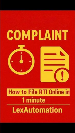 How to File RTI Online in 1 Minute | Step-by-Step Guide | LexAutomation