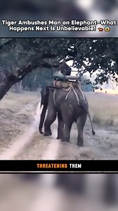 5.7K views | Tiger Ambushes Man on Elephant—What Happens Next Is Unbelievable! | Animal World | Facebook