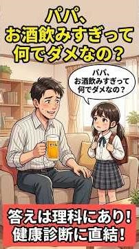 【大人も役立つ中学受験理科】肝臓が悲鳴を上げる前に！アルコール分解の仕組みと脂肪肝のリスク｜γ-GTP・ALT高い人へ #脂肪肝 #健康診断 #γ-GTP #大人も役立つ #shorts