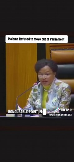 Malema Refused to move out of Parliament. #southafrica #juliusmalema #trendingnow #southafricapolitics #southafricaparliament