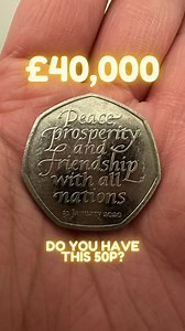 Brexit 50p - £40,000 👀 #brexit50p #rarecoins #coins #ukcoinhunt #50pcoins | CoinCollectingWizard
