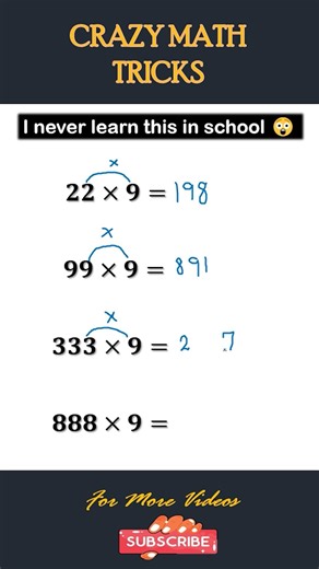 Stop Doing Long Multiplication ❌ Use This Trick ×9