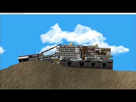 titanic wreck in floating sandbox(1912)