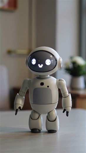 Tiny Robot Practices Waving | Cutest Robot Animation