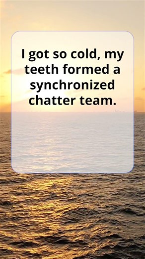 Dad joke When Winter Turns Your Teeth Into Backup Dancers