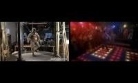 Mix of 2 videos from youtube : Boston Dynamics Strut Walk
