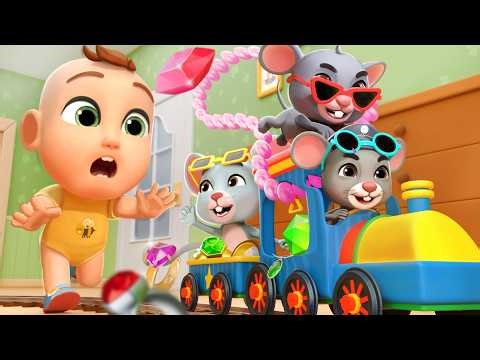 Baby Chases Three Blind Mice | Newborn Baby Songs & Nursery Rhymes