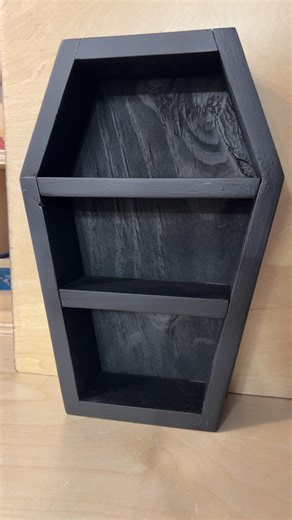 Handmade Coffin Shelves (12” Tall) Paint, Stain, & Burn Finished Options - Etsy