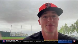 7.3K views · 37 reactions | Tyler Fitzgerald and the Giants are putting in work in Scottsdale ahead of the 2025 season!  He joined Hot Stove as 30 Clubs in 15 Days prepares to hit camp tonight at 9pm ET  | MLB Network | Facebook