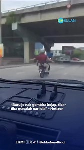 Member baru nak bergembira atas motor 😭😭😭 Sumber: bossrul_channel #ohbulan | OHBULAN!