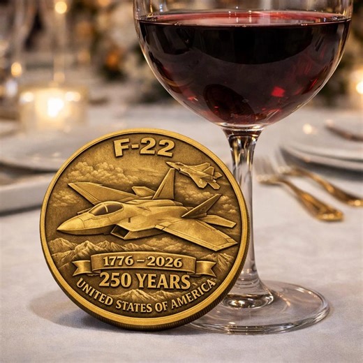 F22 Challenge Coin Design File, 250th Anniversary Air Force Commemorative Digital Download - Etsy