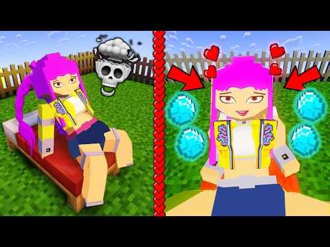 Jenny Tyan was SURPRISED by Diamonds in Minecraft - Rumi