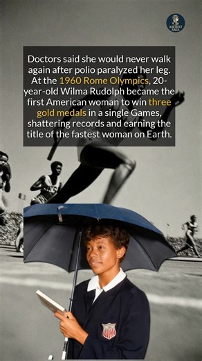 She overcame polio to become the fastest woman on Earth. #history #survivor #blackhistorymonth #didyouknow | Ancient Saga