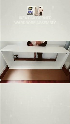 IKEA PAX Corner Wardrobe Assembly #ikea #wardrobe #assembly #shorts #timelapse #diy
