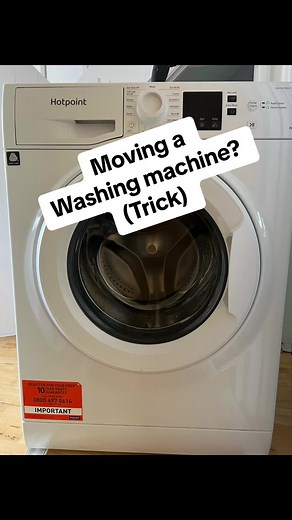 Easy Trick for Moving a Washing Machine | Save Your Back and Floor!
