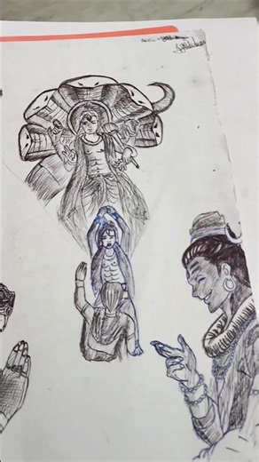 ✍️ Lord Hanuman Drawing |Day 2 of 30 Days Hindu Gods Art Challenge |#HanumanDrawing #30DaysChallenge