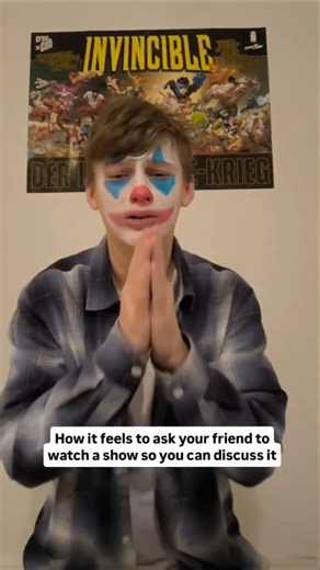 How it feels to ask your friend to watch a show 😂 #fyp #funny #anime #strangerthings #invincible