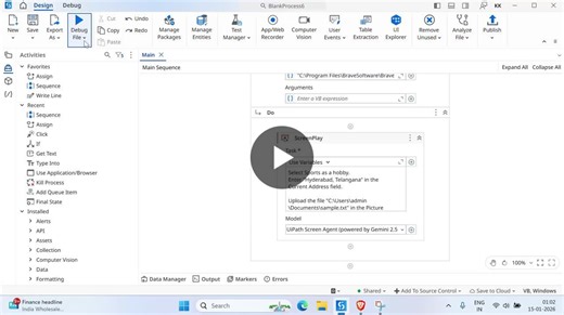 UiPath ScreenPlay Automation: Hands-on Implementation | DEVARAPALLY KRANTHI KUMAR posted on the topic | LinkedIn