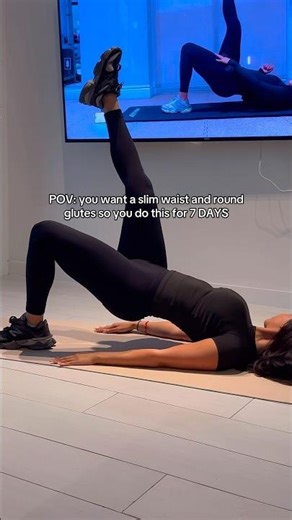 pov: you want a small waist and round booty so you do this workout #workout #pilates #abs #fitness