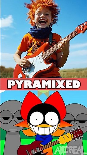 Incredibox Sprunki Pyramixed NEW BONUS but HUMAN In Real Life!