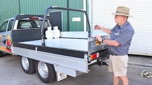 Revolutionary Dingo Ute Trays featuring hybrid steel & aluminium design and the patented 'eye-tie', tie down system. | Dingo Australia
