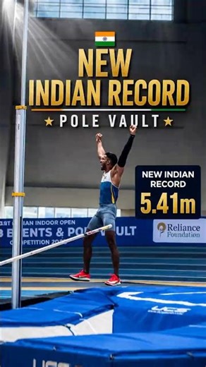 Flying Beyond Limits 🇮🇳New Indian Record – Pole Vault 💥