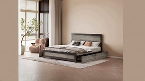 Takywep Full Size Platform Bed Frame with Charging Station, Industrial Metal Bed with Headboard & Reinforced Slat Support, No Box Spring Needed, Easy Assembly