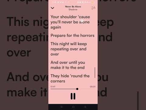 Shadrow - Never Be Alone Again (Lyrics)