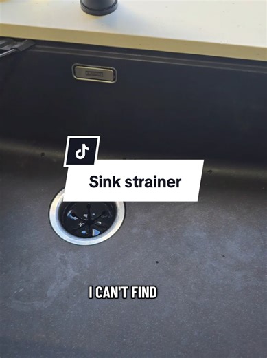 Franke sinks come with the sink strainer, but my pantry sink looks a bit different because we have a waste disposal installed which has its own thing. #sink #kitchen #kitchensink #home #kitchengadgets