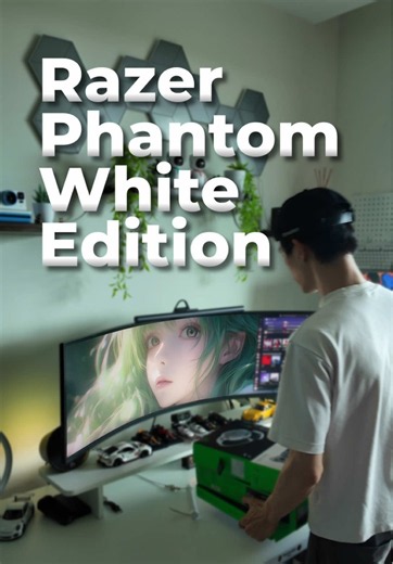 Đa dạng sắc màu với bộ sưu tập Razer Phantom White #Razer #RazerPhantom #reyvixsuals #gamingsetup #desksetup @Razer Vietnam