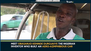 #TrustTV #VIRAL Durojaiye Kehinde Obasanjo, A #Nigerian Inventor, And Researcher Claim He Drove His Locally Built Amphibious Jet Car From #Lagos To #Abuja In Order To See The Minister Of Science And #Technology, Dr. Ogbonnaya Onu. The Car, Which He Claims Can Travel By Land, Sea, And Air, Was Designed To Look Like An #Airplane With Wings And Propellers, Leading Some Abuja Residents To Mistake It For A Moving #Plane. Obasanjo, Made Stops At A Few Bus Stops Along The Airport Road, Attracting The A