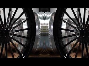 30in Black Straightline custom Harley motorcycle wheel by SMT Wheels.