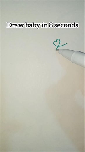 Draw baby in 8 seconds #shorts #art #drawing