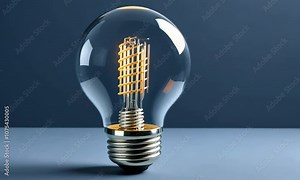 flickering incandescent light bulb lying on its side