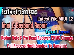 Redmi Note 6 Pro EMMC Change & Dual Security Repair Without Cpu Full Process