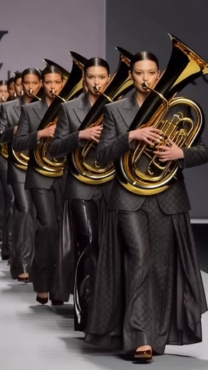 492 reactions · 54 shares | Fashion show. #tuba #fashion #show #stravinsky #march | Dylan King | Facebook