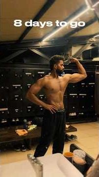 8 days out for body photo shoot.📸 #fitness #dailyvlog #gym