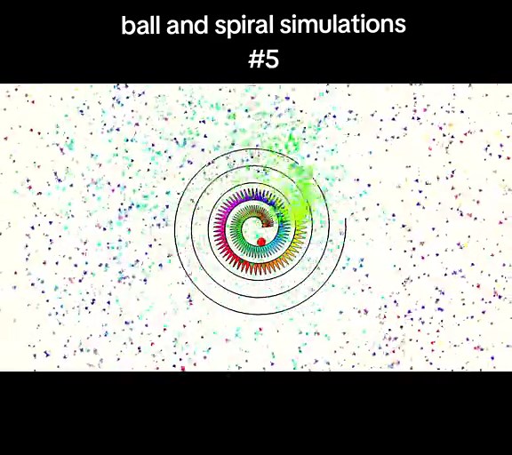 Bouncing Ball Simulation with Spiral Effects