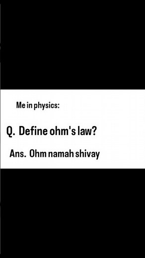 me define ohm's law🤗 #shorts #neet #neet2026 #neetug #physics #neetphysics #trending #viral #funny
